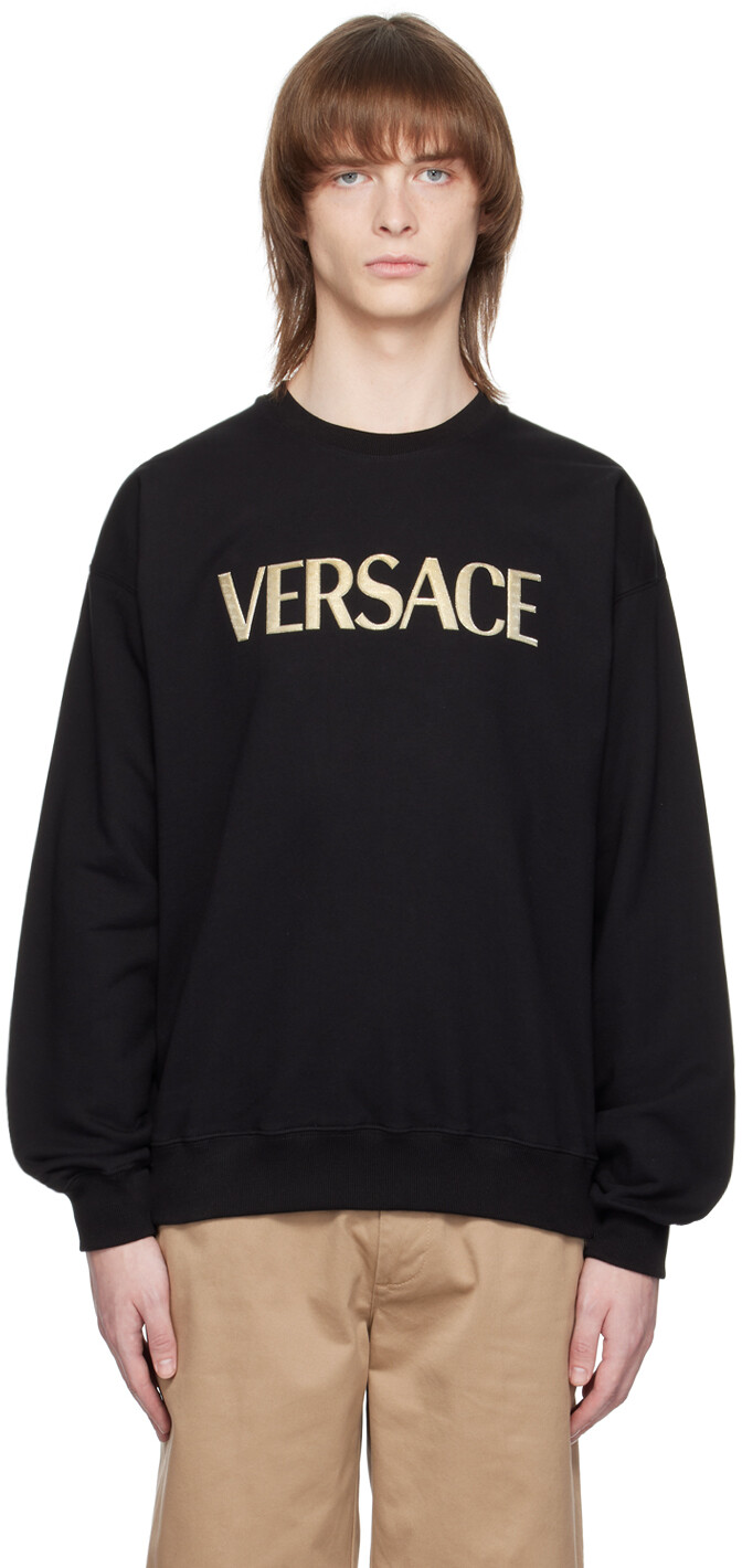 

Черная толстовка Versace