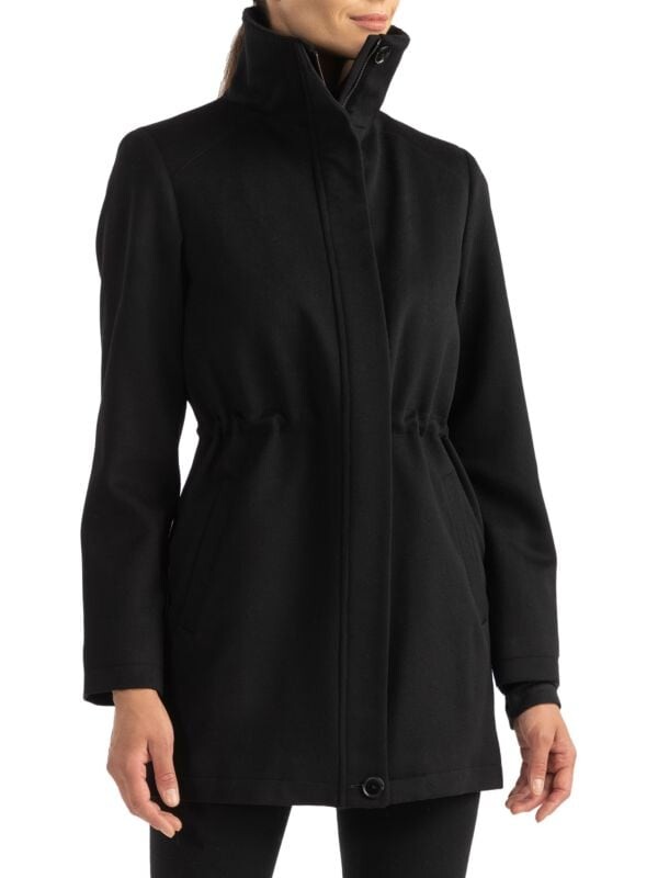 

Удлиненная шерстяная куртка loro Sofia Cashmere Black
