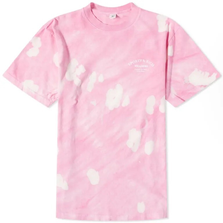 

Футболка Sporty & Rich Wellness Studio Tie Dye, розовый