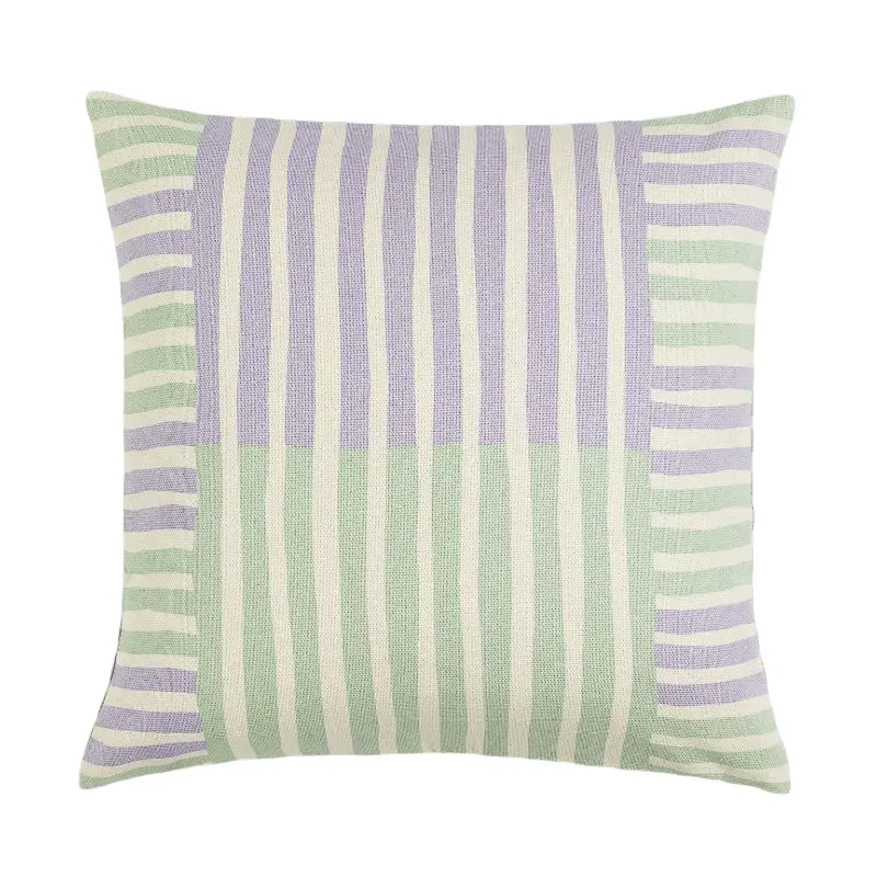 

Чехол для декоративной подушки H&M Home Patterned, сиреневый/светло-зеленый