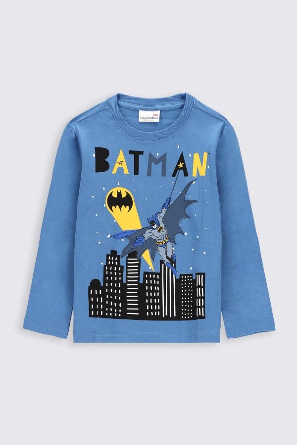 

Футболка с длинными рукавами Coccodrillo Batman, синий