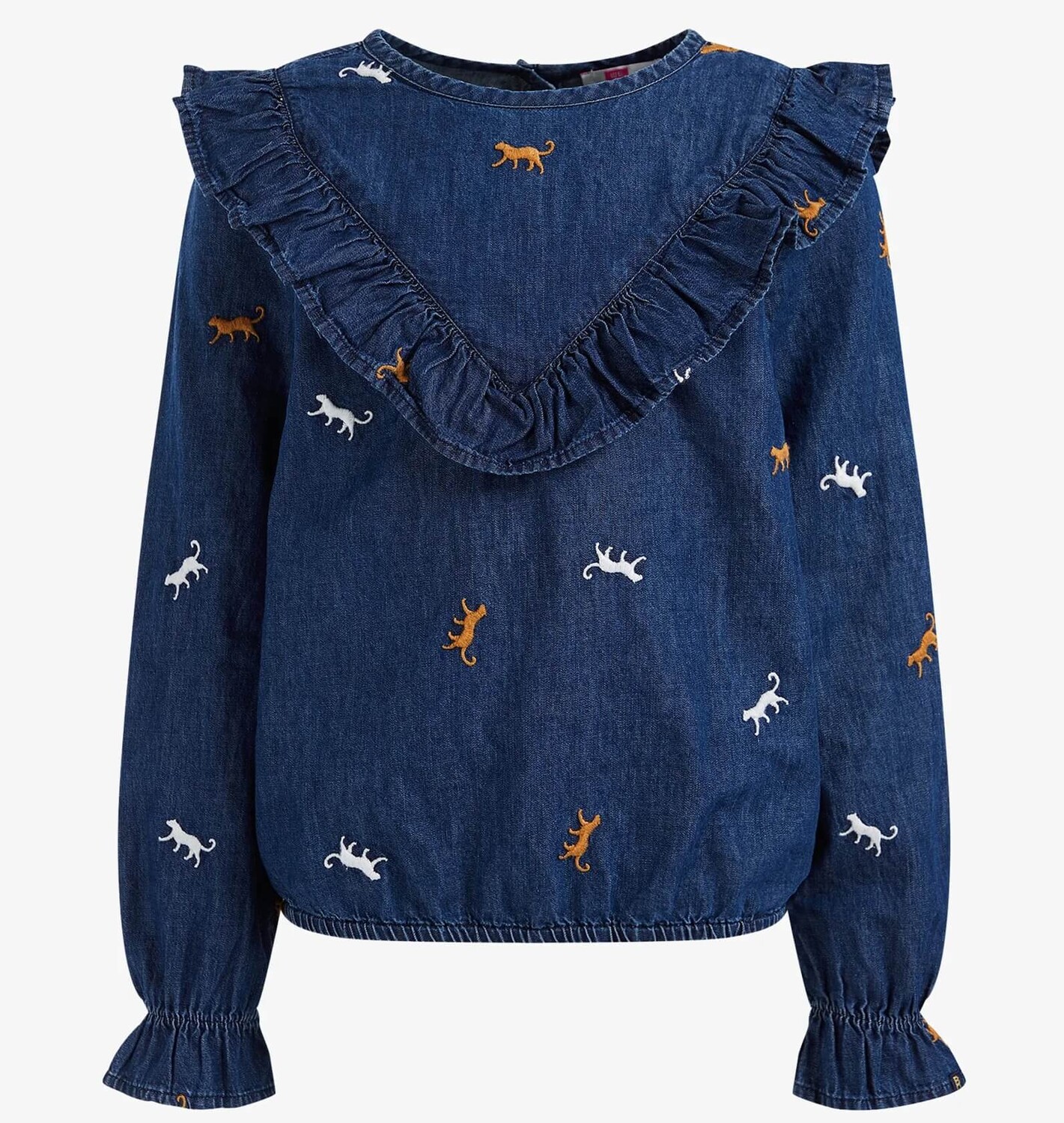 

Блузка WE Fashion Denim, синий