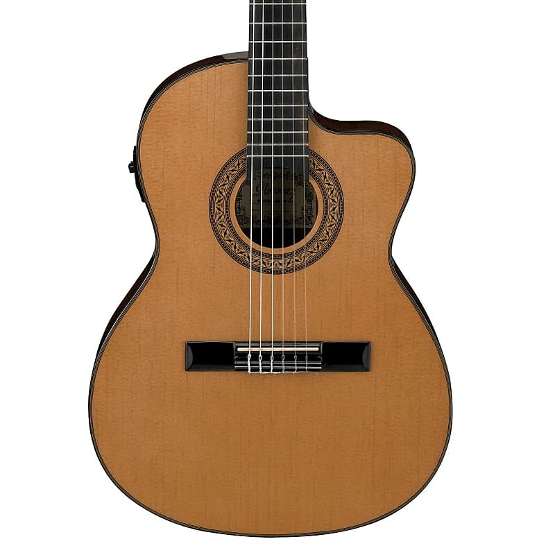 

Ibanez GA5TCE Классическая тонкая акустическая электрогитара в разрезе