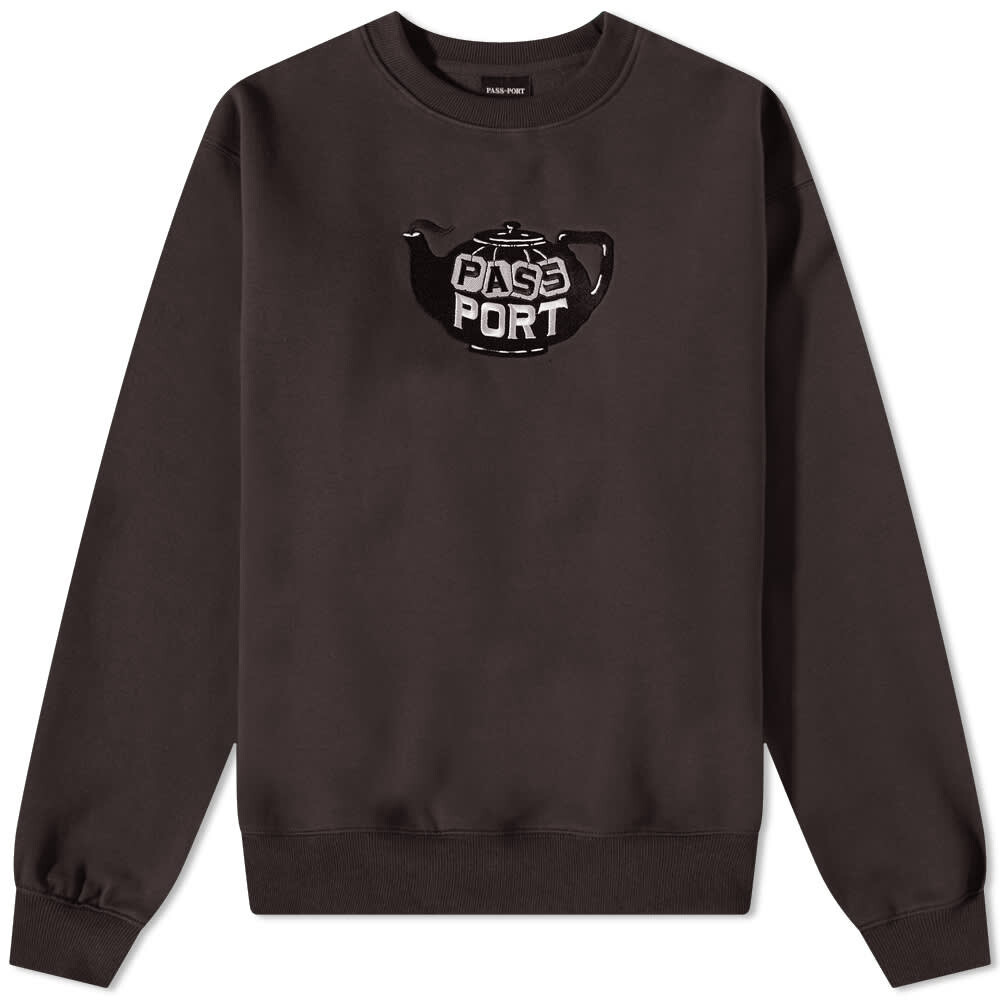 

Толстовка Pass~Port Tea~Pot Embroidery Crew Sweat, Черный
