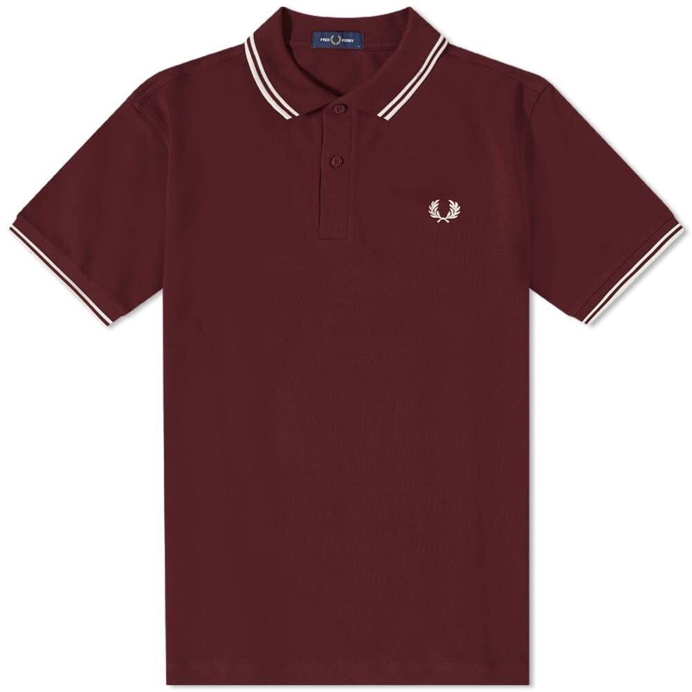 

Футболка Fred Perry Authentic Slim Fit Twin Tipped Polo, Коричневый