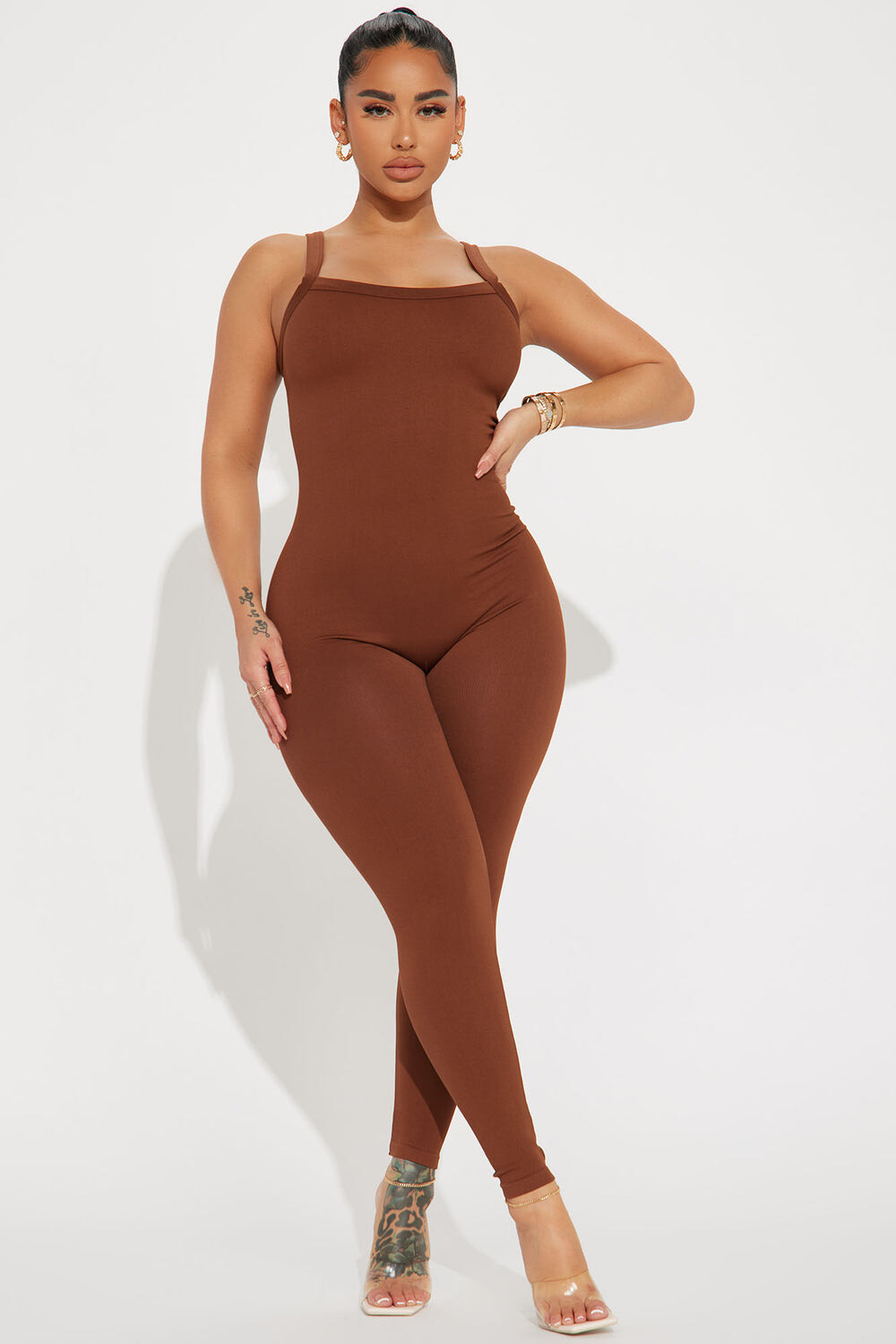 

Комбинезон Fashion Nova 50608, коричневый