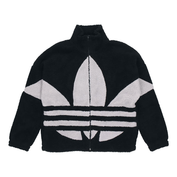 Куртка Adidas originals Contrasting Colors Logo Suede Stand Collar Sports Black, Черный куртка adidas originals logo stand collar hi4657 коричневый