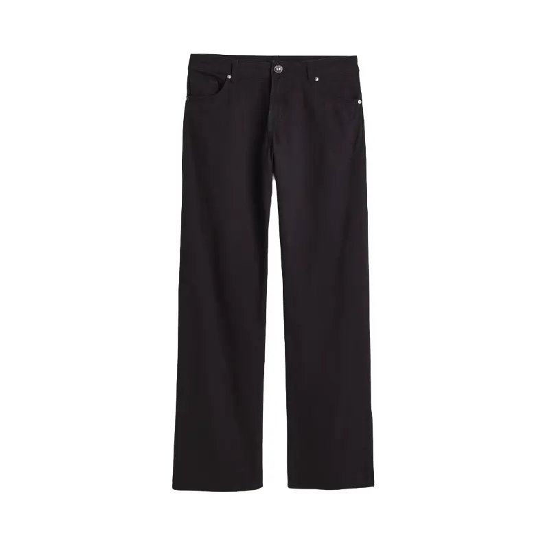 

Брюки H&M Wide-leg Twill, черный