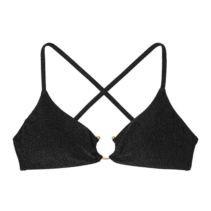 

Топ бикини Victoria's Secret Swim Shimmer Bralette, черный