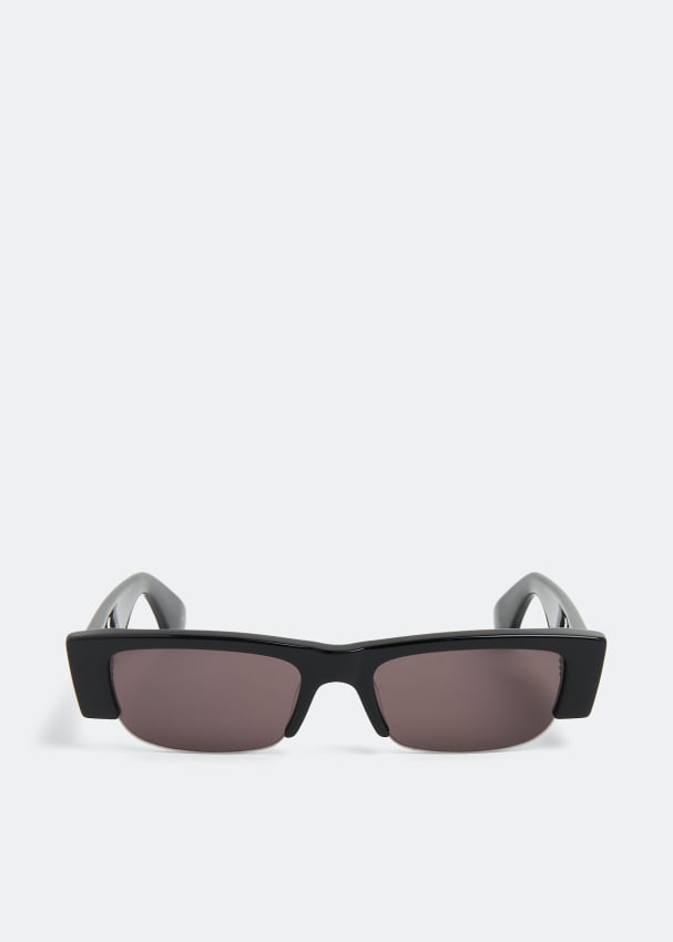 Солнечные очки ALEXANDER MCQUEEN McQueen Graffiti sunglasses, черный цена и фото