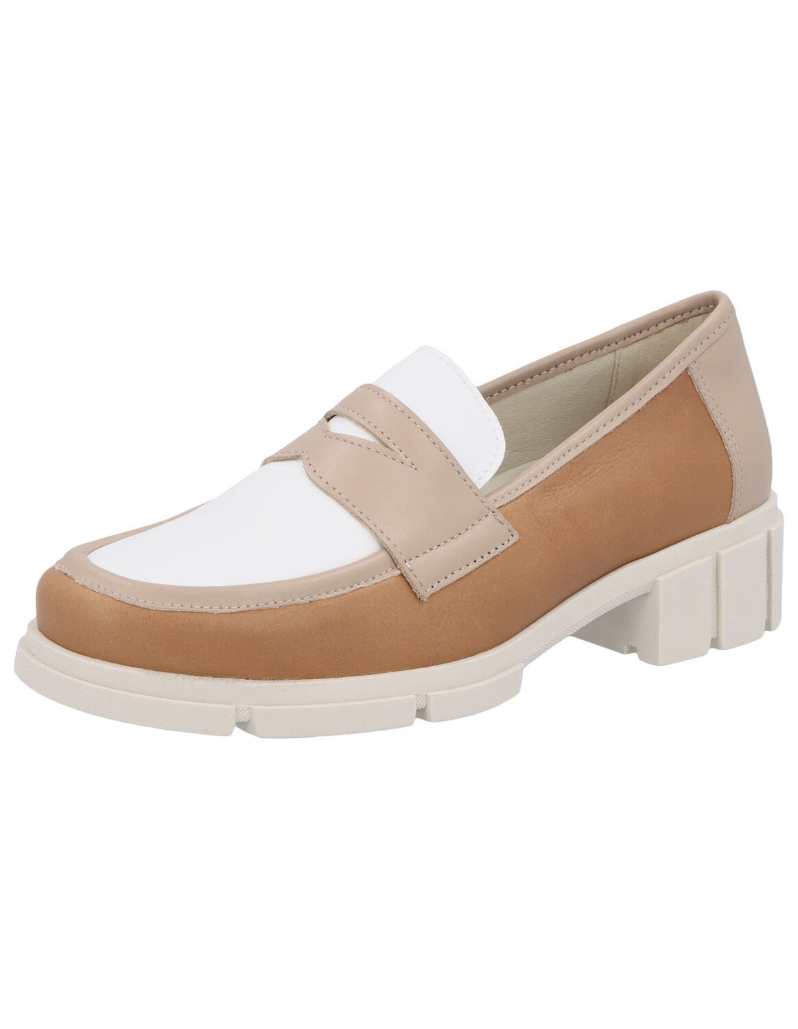 

Туфли Solidus Halbschuh, цвет bege/cognac/white