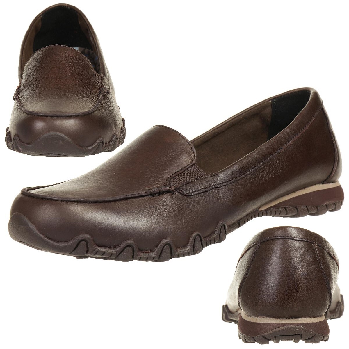 

Шлепанцы Skechers Klassische Bikers Lamb, коричневый