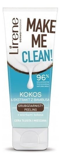 

Скраб для лица крупнозернистый с экстрактом кокоса и бамбука 75мл Lirene Make me clean