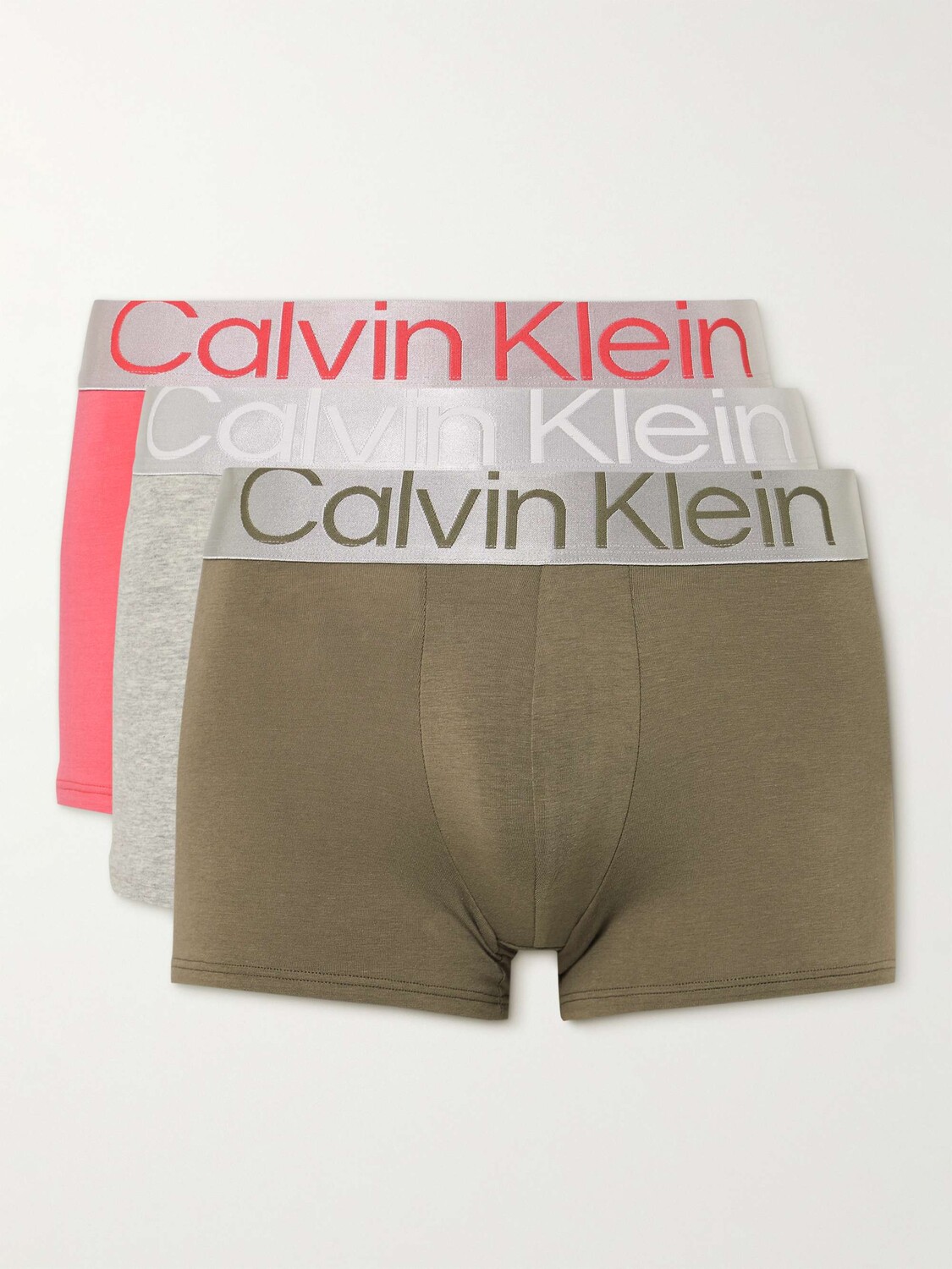 

Комплект из трех трусов-боксеров из эластичного хлопка CALVIN KLEIN UNDERWEAR, мульти