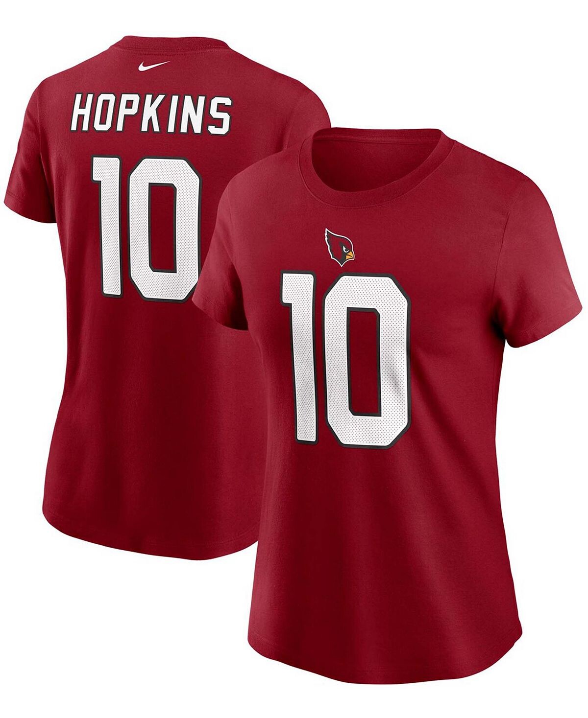 

Женская футболка Deandre Hopkins Cardinal Arizona Cardinals с именем и номером Nike