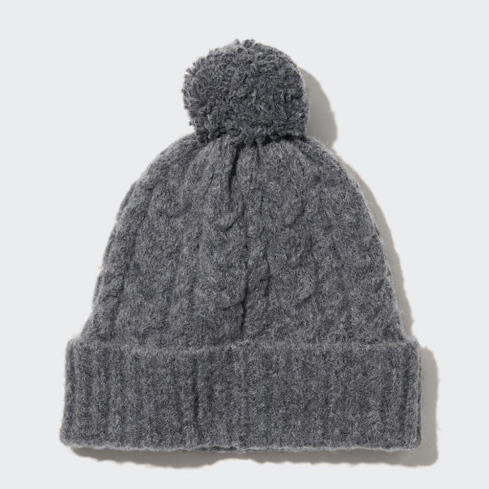 

Шапка Uniqlo Heattech унисекс. сине-серый