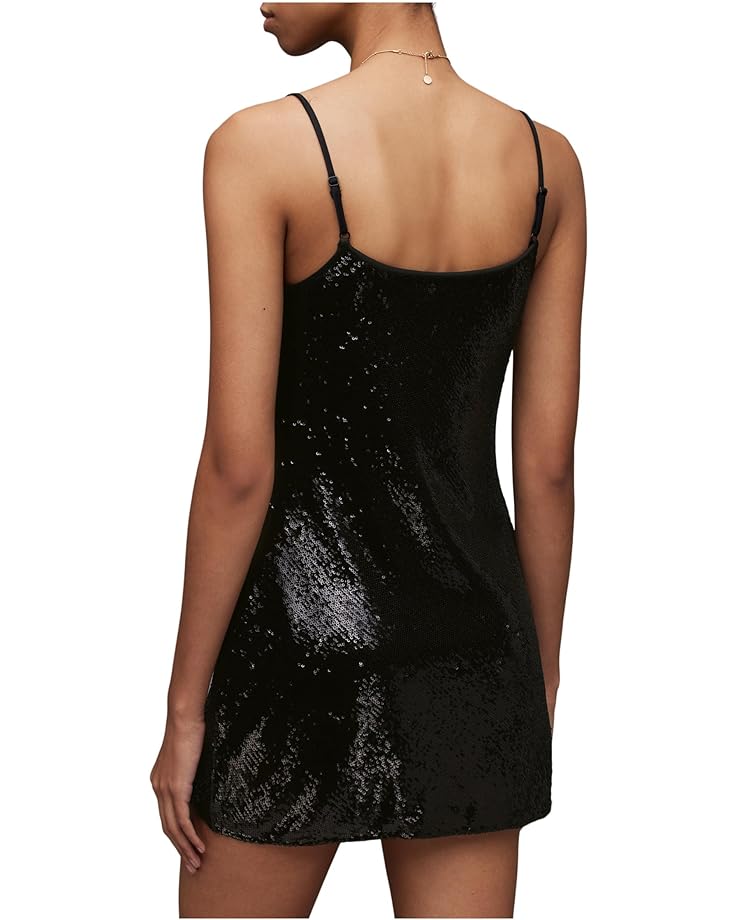 Платье AllSaints Haddi Sequin Dress, черный