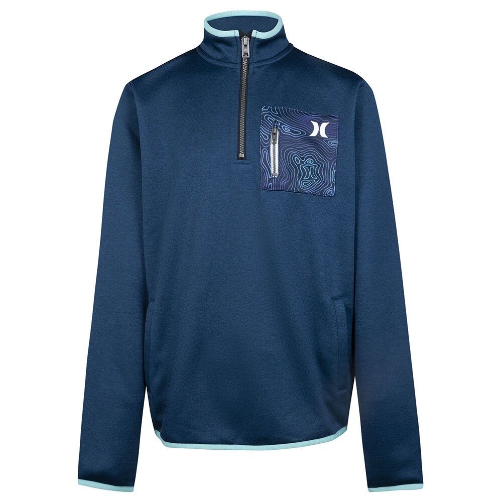 Толстовка Hurley H2O-Dri Solar Half Zip, синий