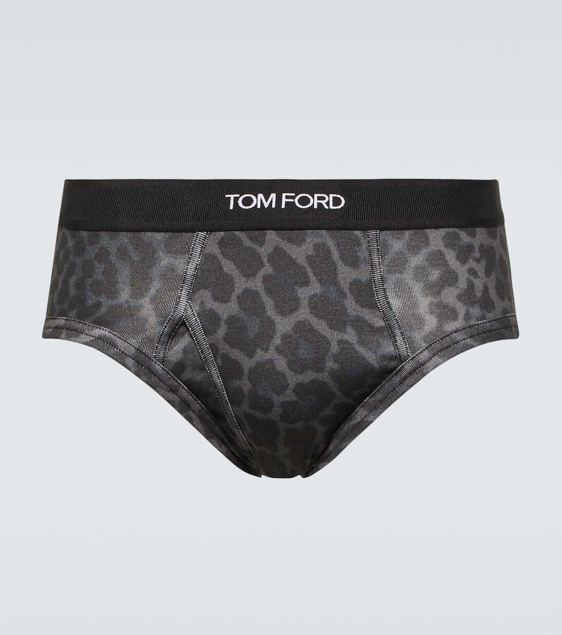 

Трусики-боксеры из смесового хлопка с леопардовым принтом Tom Ford, серый