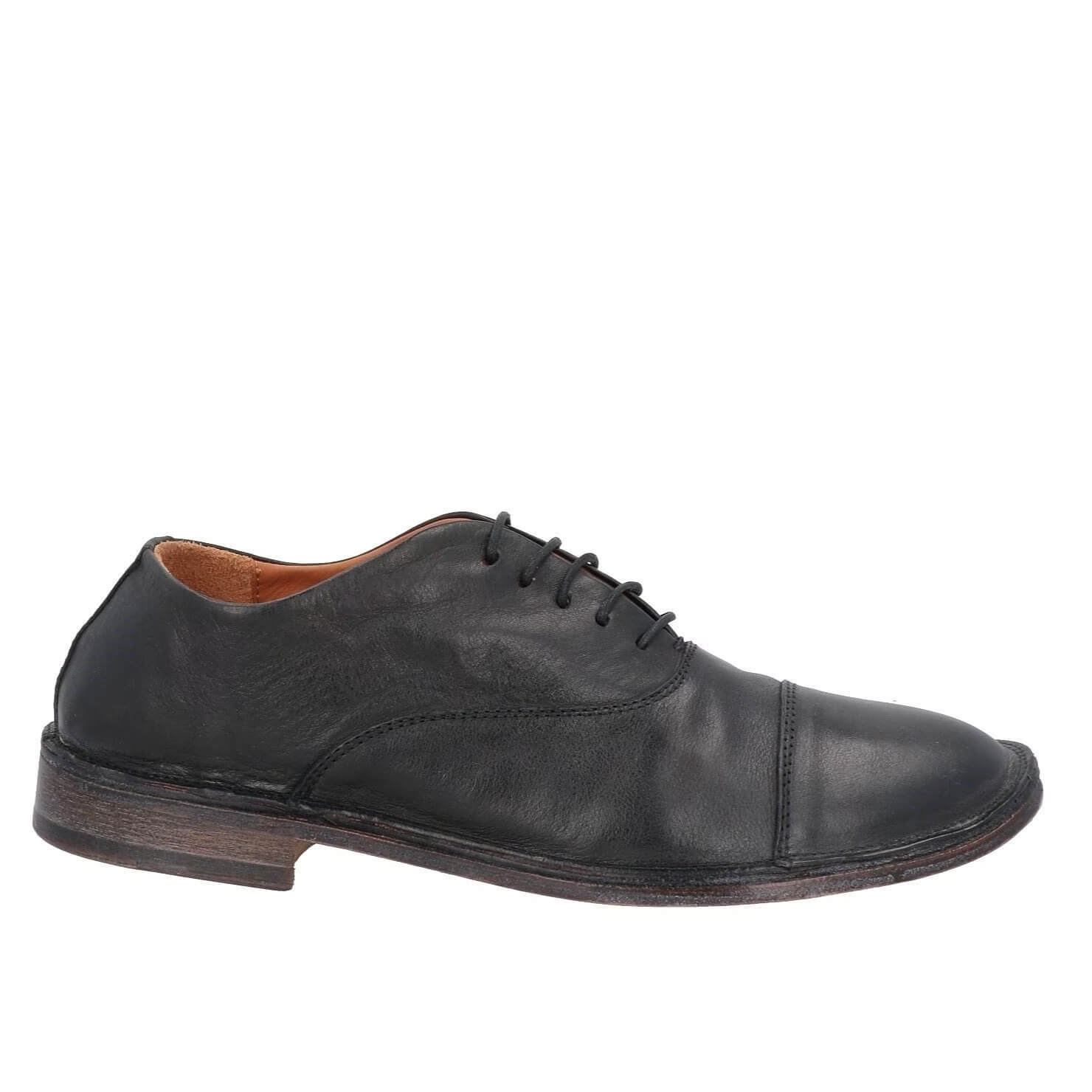 Туфли Moma Laced, черный мужские классические туфли из натуральной кожи оксфорды свадебные туфли круглый носок на шнуровке для бизнеса работы черные белые