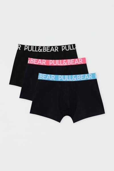 

Комплект из 3 боксеров с контрастной талией PULL&BEAR