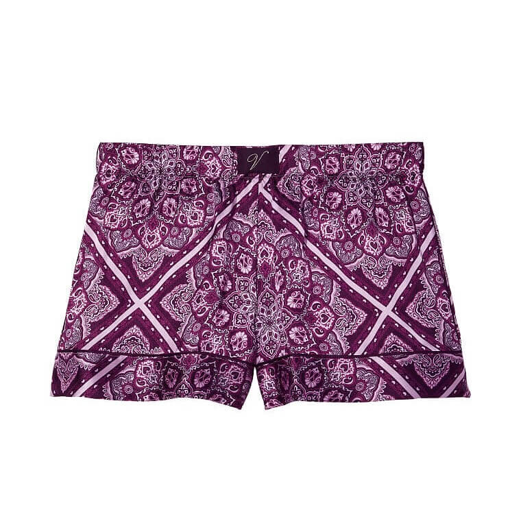 

Шорты Victoria's Secret Satin, фиолетовый/розовый/белый