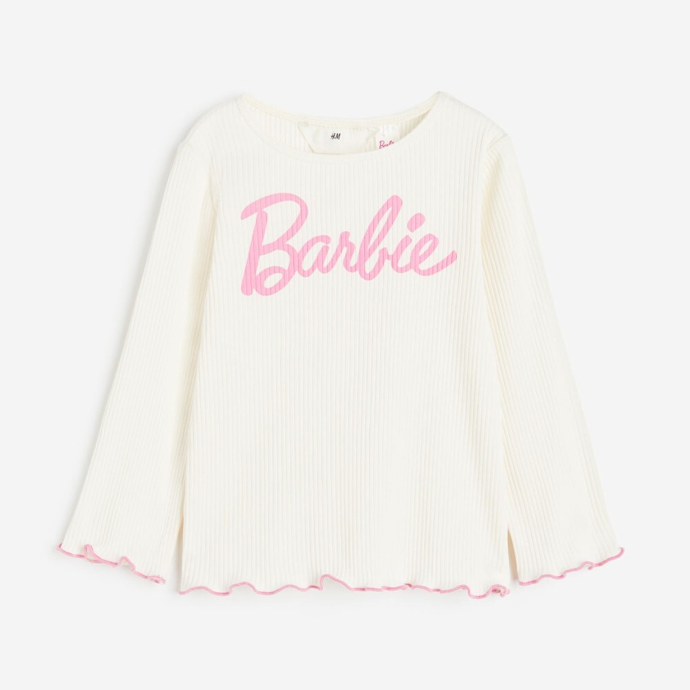 

Футболка H&M Kids Printed Barbie, белый