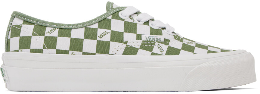 

Зелено-белые кроссовки OG Authentic LX Vans