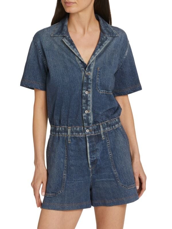 

Джинсовый Комбинезон Rag & Bone Miramar, голубой
