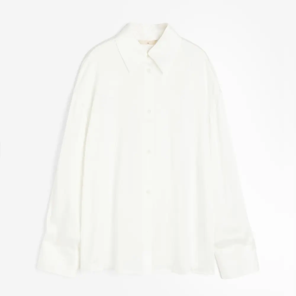 

Рубашка H&M Silk, белый