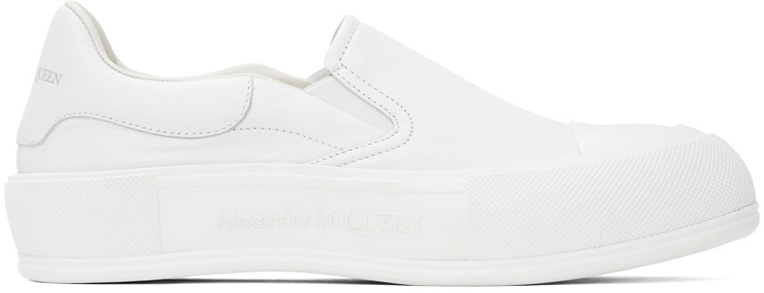 

Белые кроссовки Deck Skate Alexander McQueen