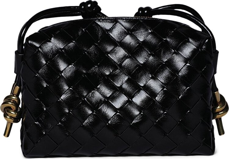 

Сумка Bottega Veneta Loop Mini Shoulder Bag Black/Gold, черный