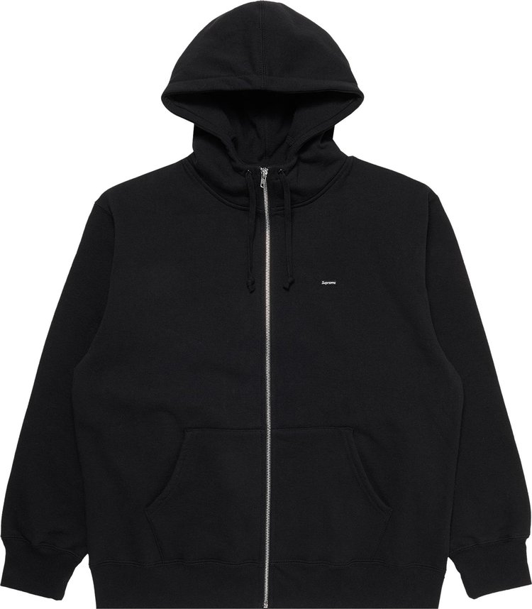 Толстовка Supreme Small Box Facemask Zip Up Hooded Sweatshirt 'Black', черный