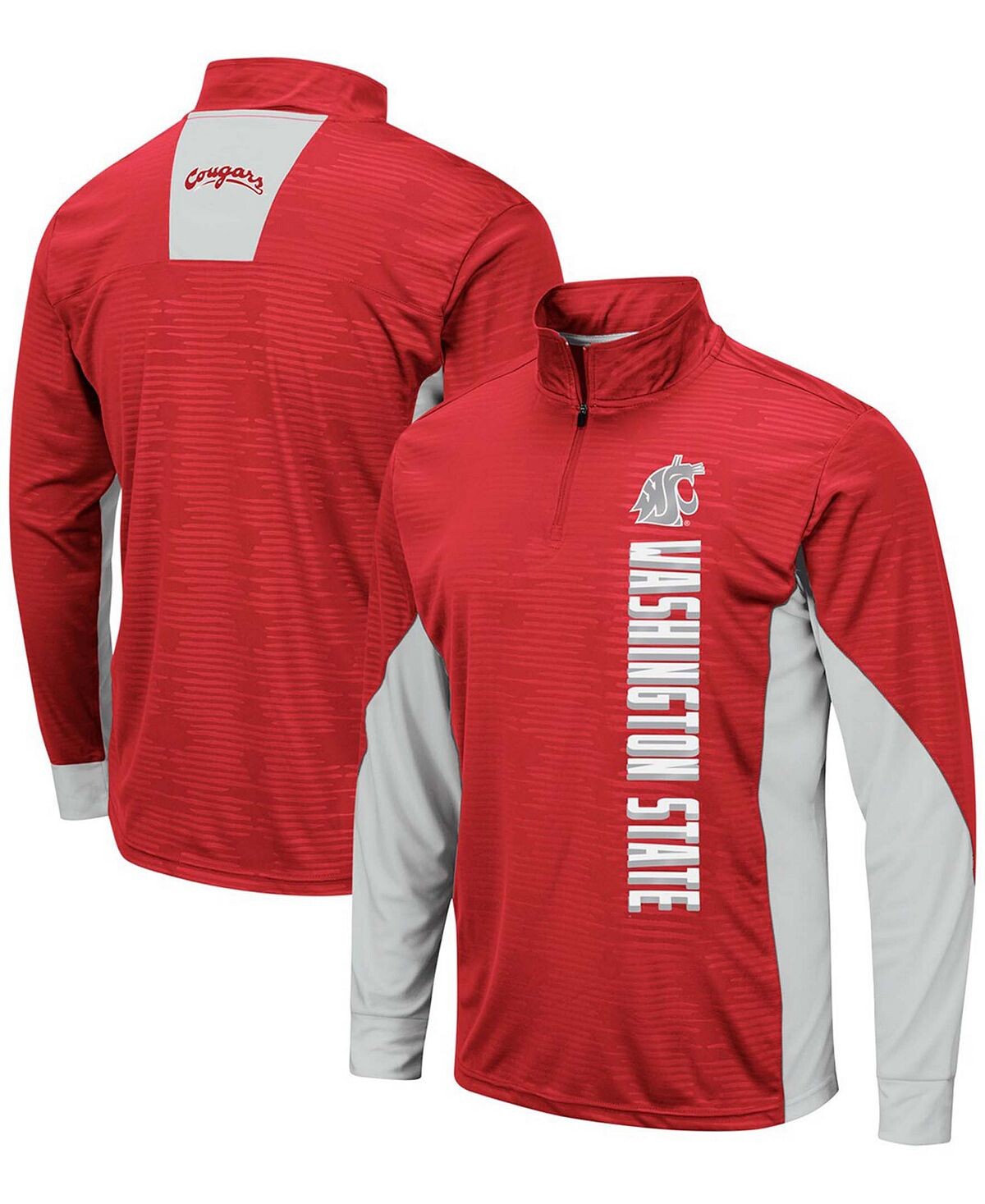 

Мужская куртка crimson washington state cougars bart windshirt с молнией на четверть Colosseum