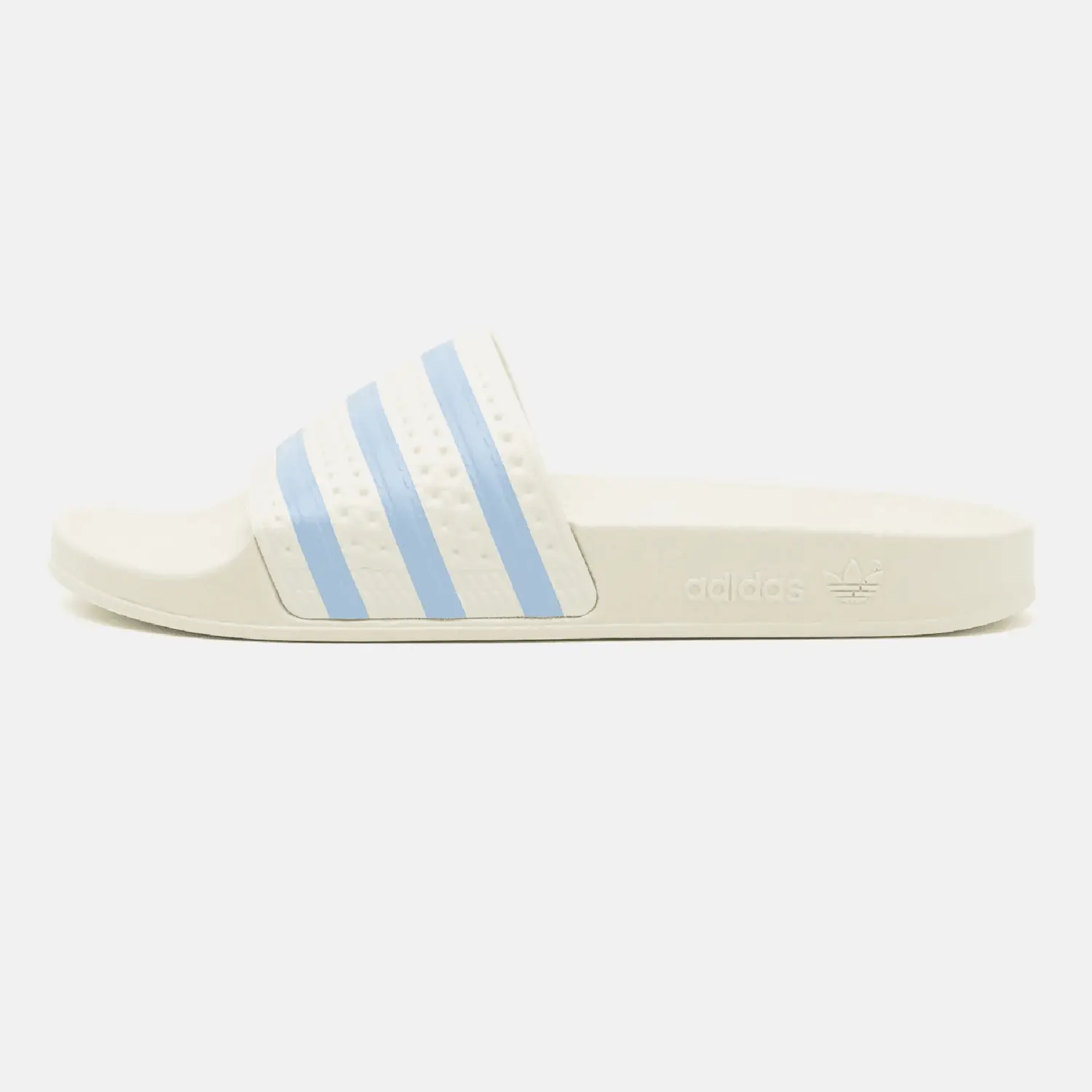 

Сандалии на плоской подошве Adidas Originals Adilette, молочный/голубой