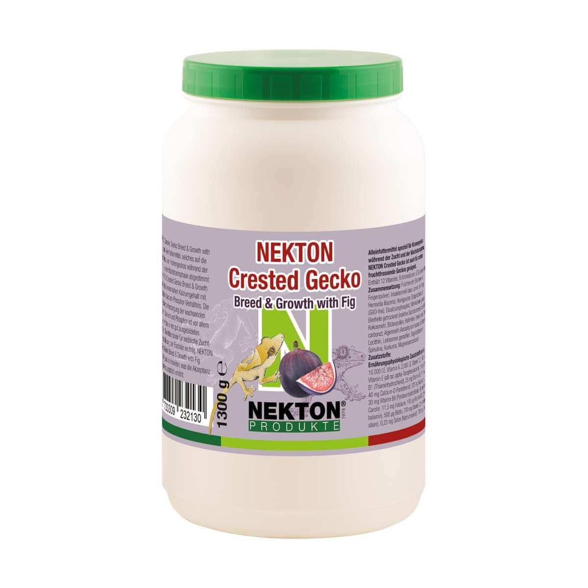 

Полноценный корм для хохлатых гекконов на этапе размножения и роста Nekton Crested Gecko Breed & Growth, 1300 г