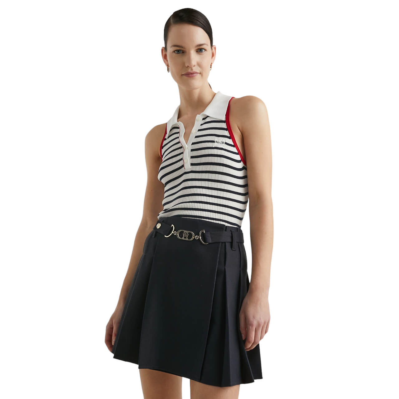 

Топ-поло Tommy Hilfiger Collection Breton Stripe, темно-синий/белый