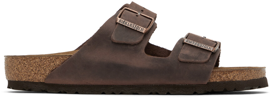 

Коричневые сандалии Arizona с мягкой стелькой Birkenstock