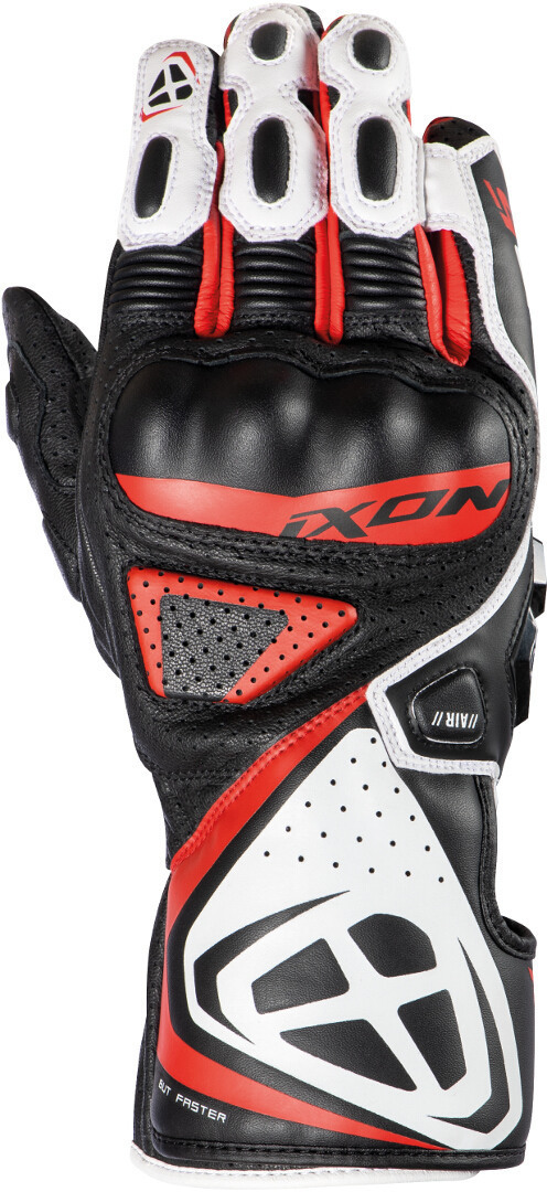 Перчатки Ixon GP5 Air Мотоциклетные, черно-бело-красные
