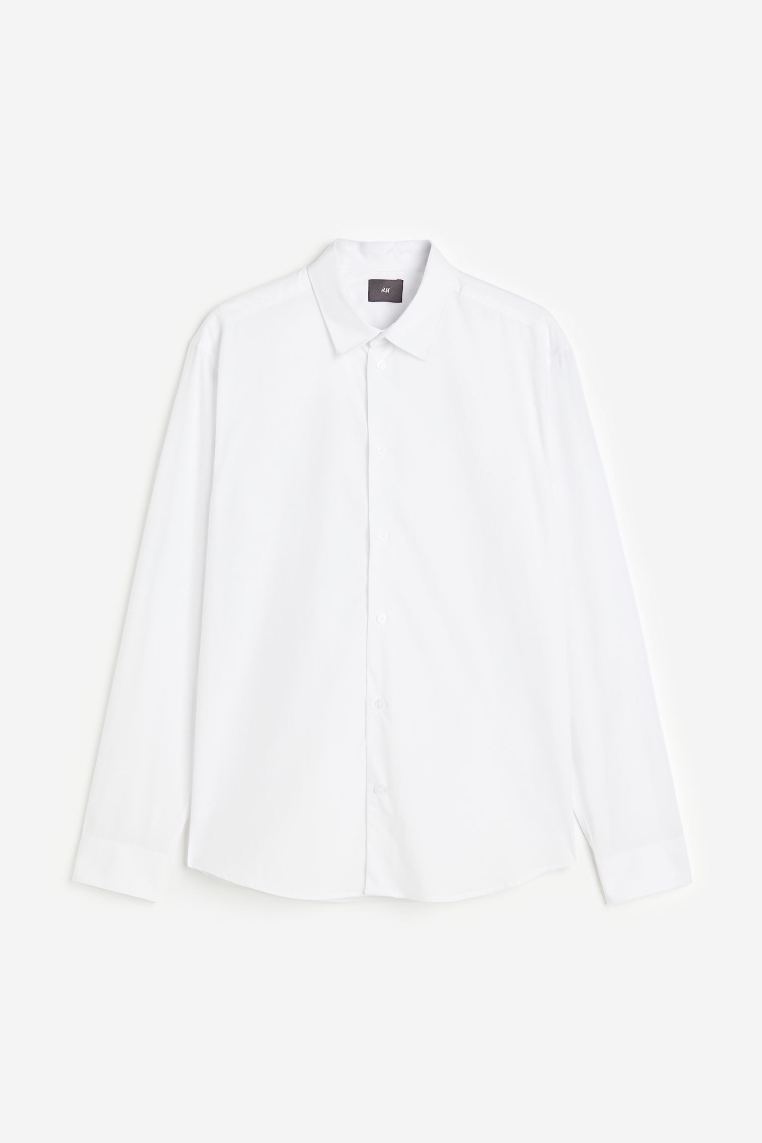Рубашка H&M Regular Fit Shirt, белый