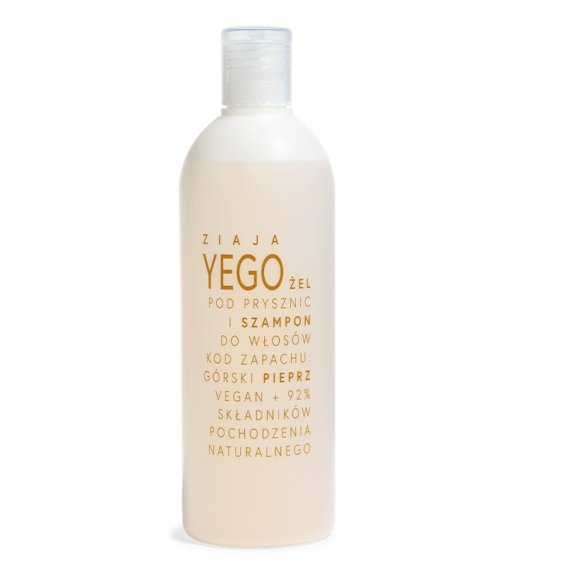Ziaja Гель для душа и шампунь для волос Yego Mountain Pepper 400мл цена и фото