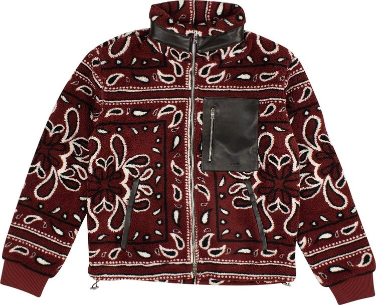 

Куртка Amiri Printed Bandana Polar Fleece Jacket 'Red/Black', красный