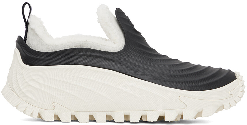 

Кроссовки цвета морской волны Black & Off-White Moncler