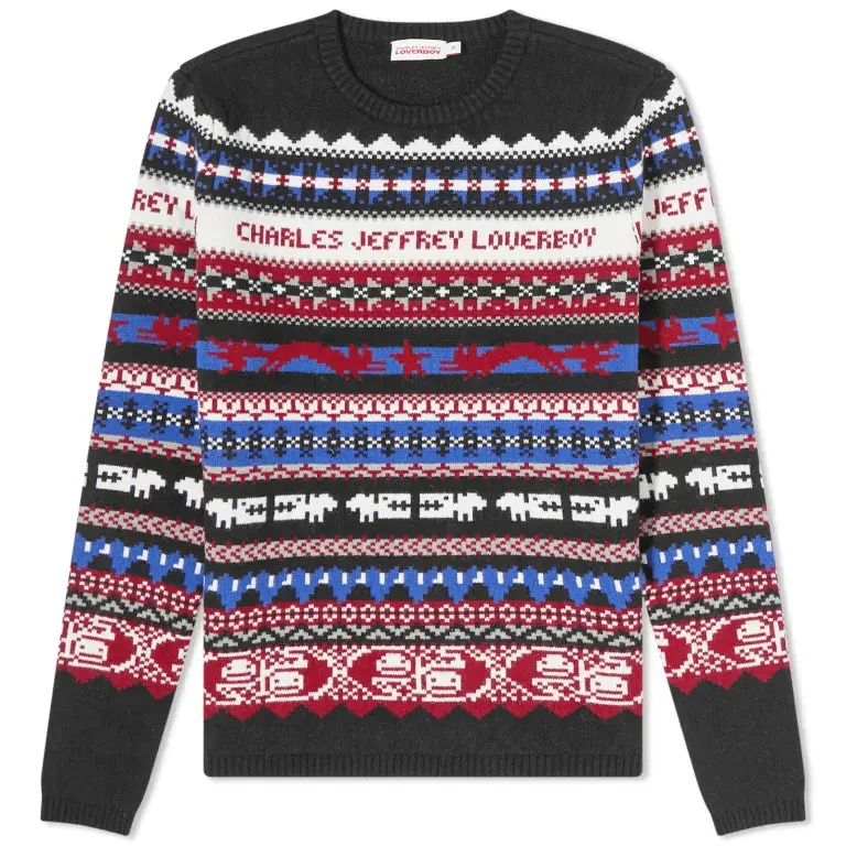 

Свитер Charles Jeffrey Fairisle Logo, мультиколор