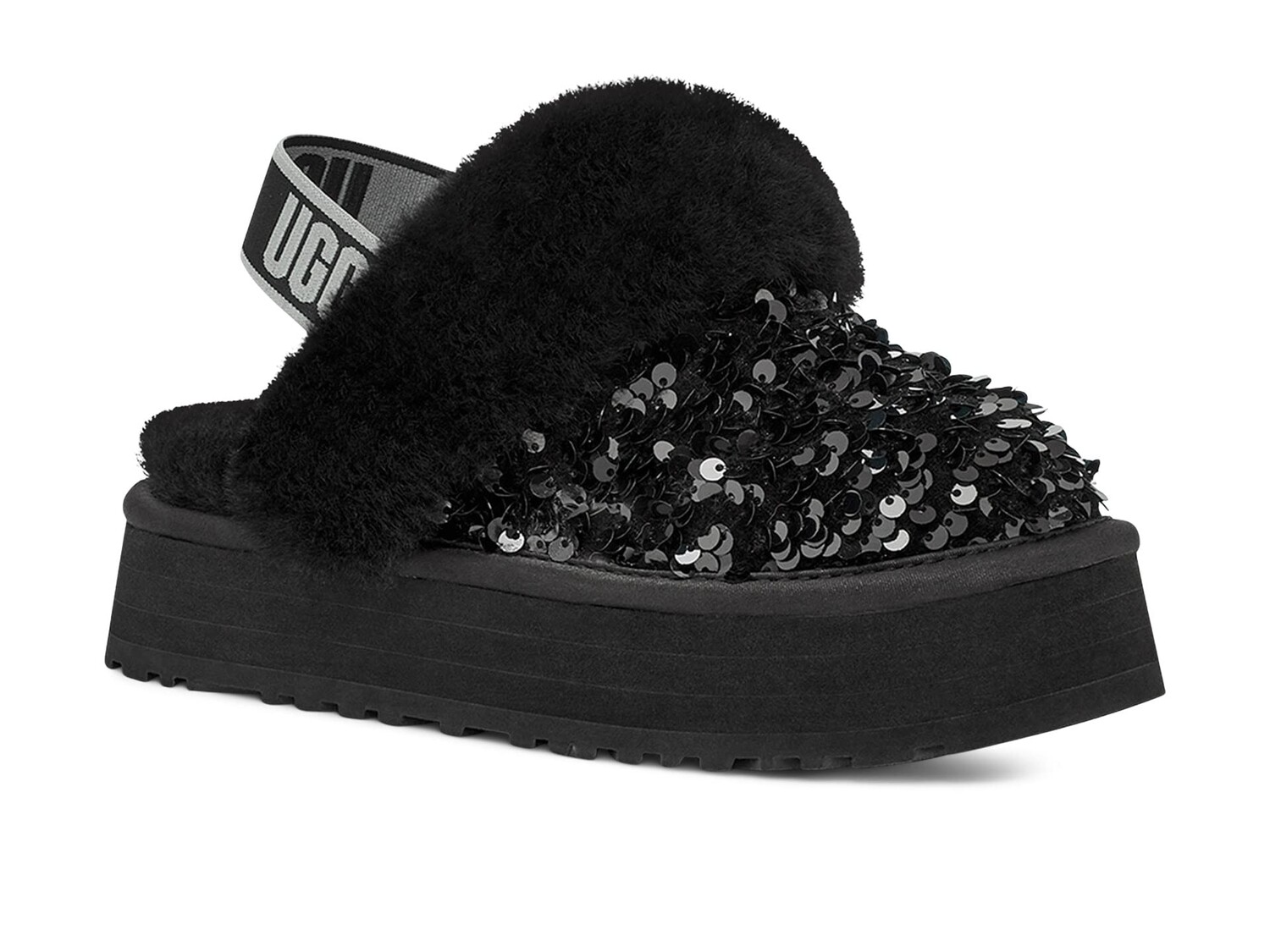 

Домашняя обувь UGG Kids Funkette Chunky Sequin (Little Kid/Big Kid), черный