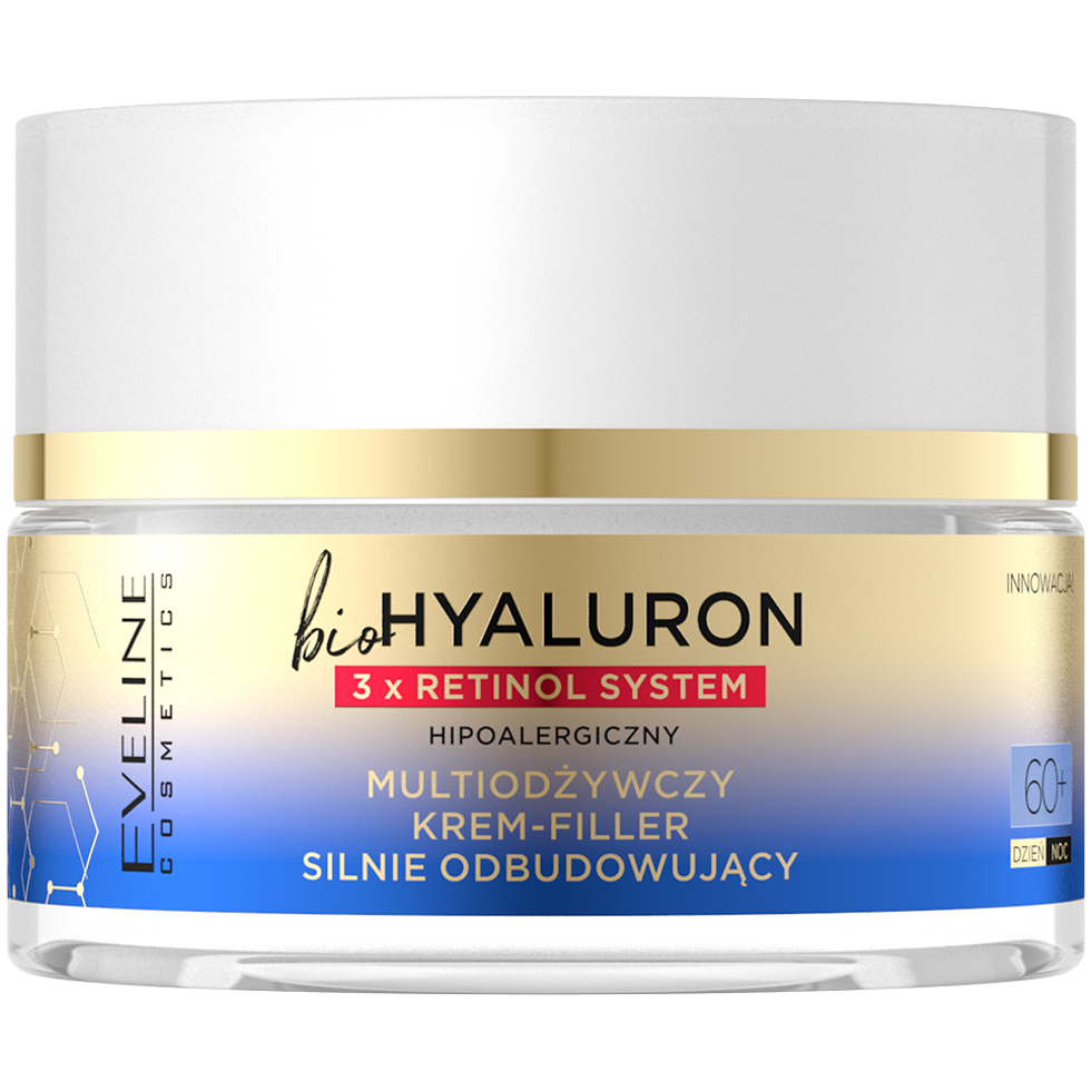 Eveline Cosmetics Biohyaluron Дневной и ночной крем для лица 60+, 50 мл