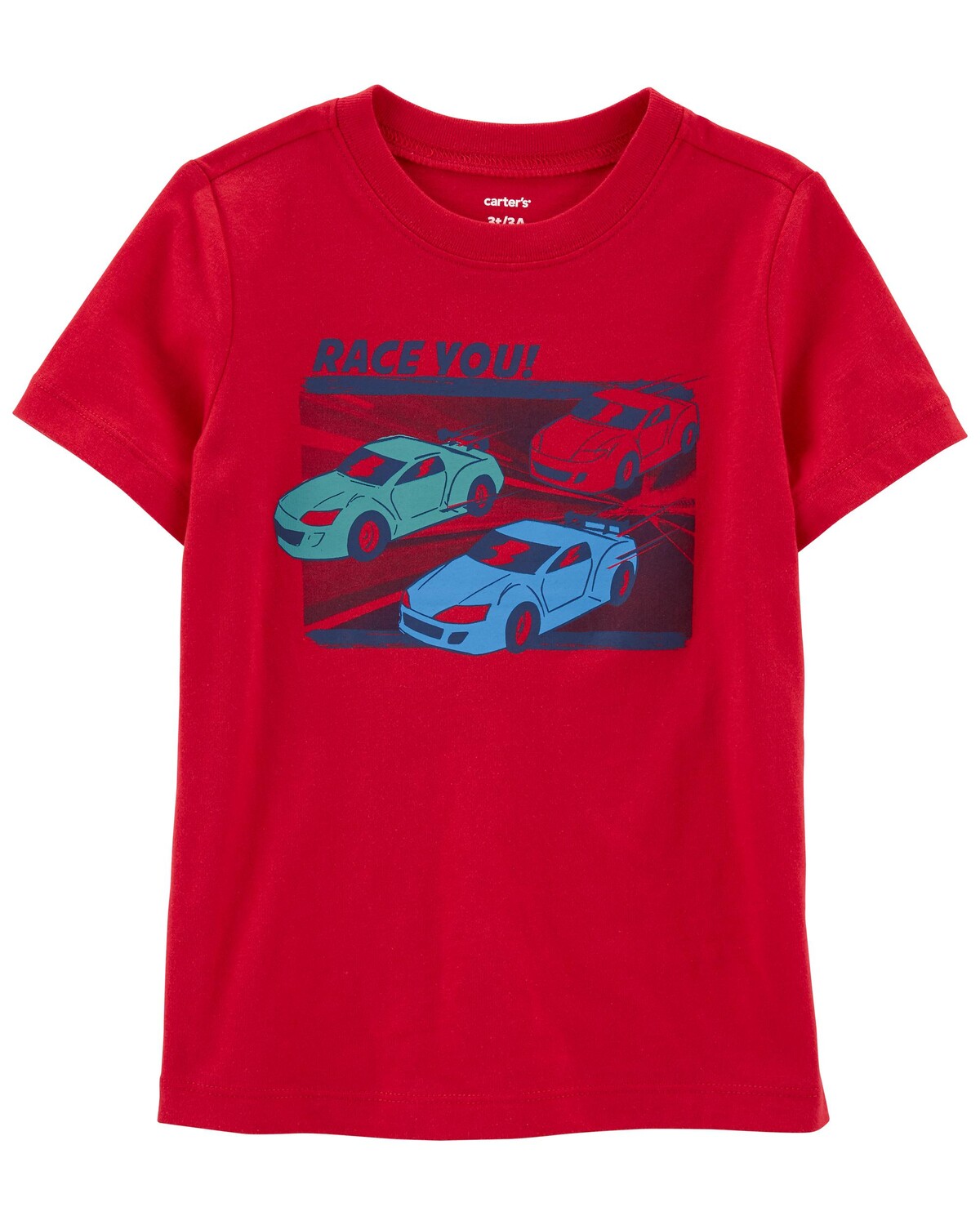 

Футболка из джерси Toddler Race You Car Carter's, красный