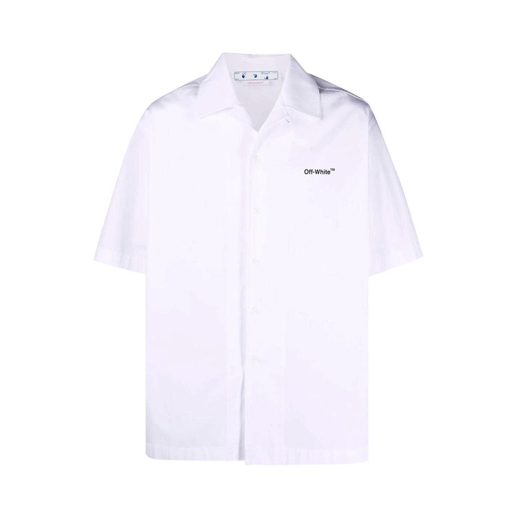 Рубашка Off-White Caravag Arrow Holiday Shirt 'White', белый - фото