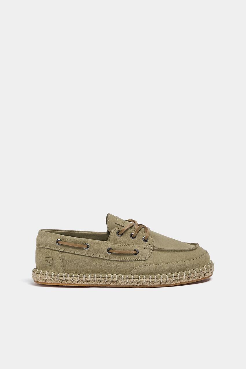 

Контрастные кожаные туфли-лодочки Pull&Bear, зеленый