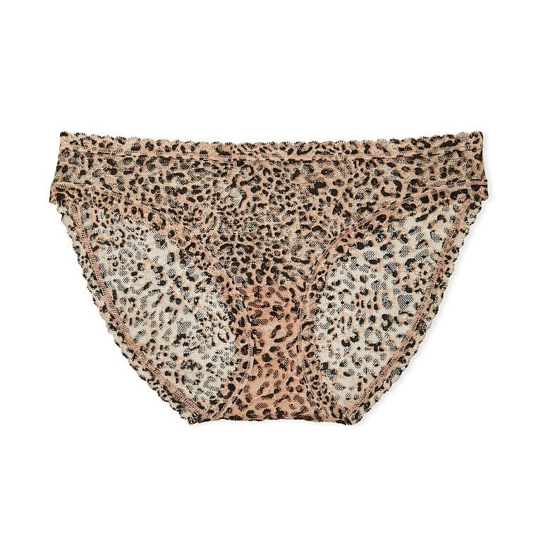

Трусы Victoria's Secret The Lacie Posey Lace Bikini, бежевый/черный
